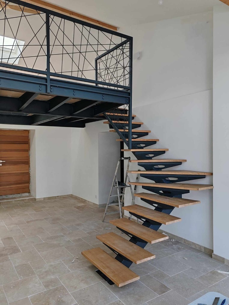 21-154 Mezzanine - Structure acier brut