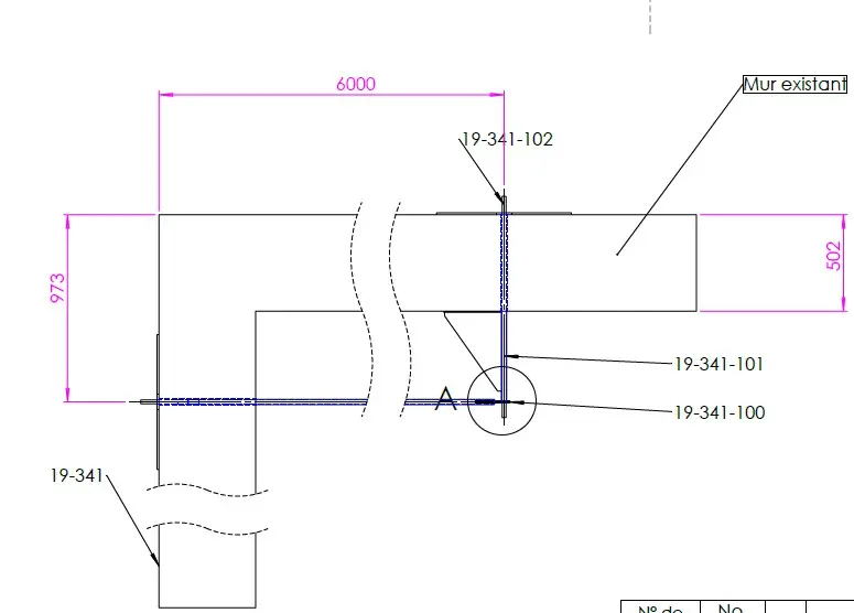 [19-341] Chainage maison / ferme à 90° - croix de St André 