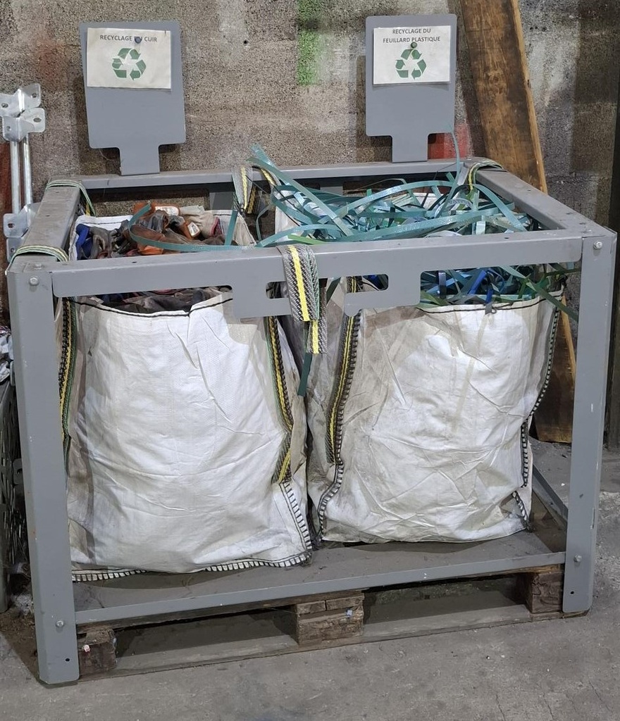 Identifier son tri -support mini bag
à installer sur palette europe 1200x800 (non fournie)