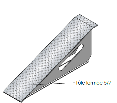 Sabot Acier pour une benne pirole