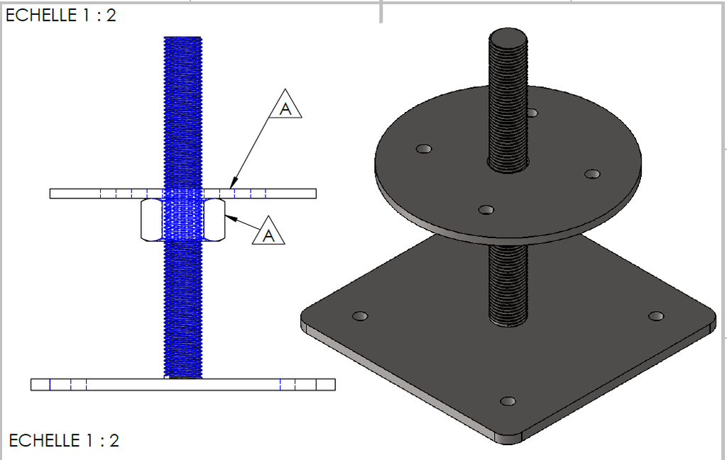[17-104] Platines Charentes bois réglables 160x160