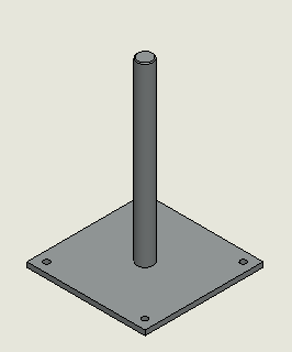 [24-481] platine charpente bois 120x120