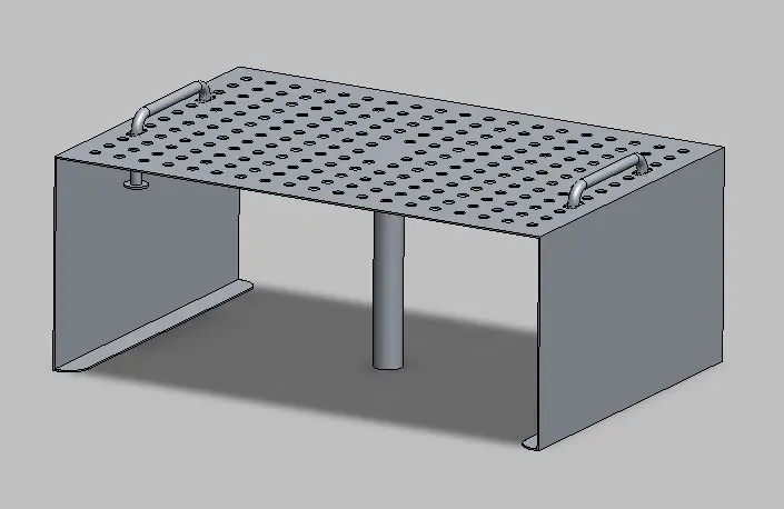 Fond d'évier en inox