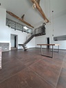 Escalier intérieur un quart tournant avec balcon