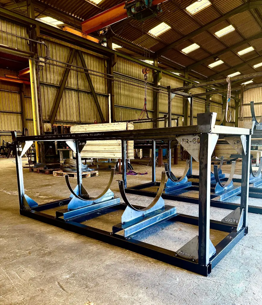 Châssis de transport gerbable gerbable