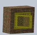 Trappe aération 379 x 480 avec serrure triangle
