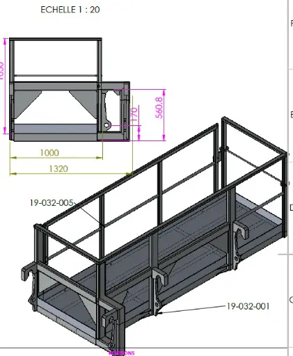 [19-032] Passerelle 3 m x 1 m