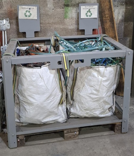 [22-041] Identifier son tri -support mini bag
à installer sur palette europe 1200x800 (non fournie)