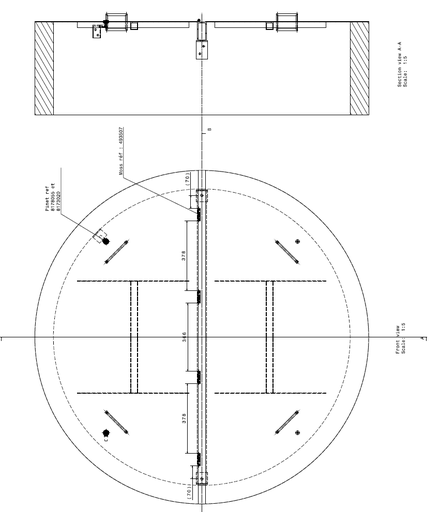 [14-006] trappe circulaire aluminium Ø1590